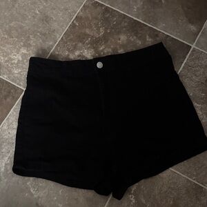 wild fable Black High-Waist Women's Shorts